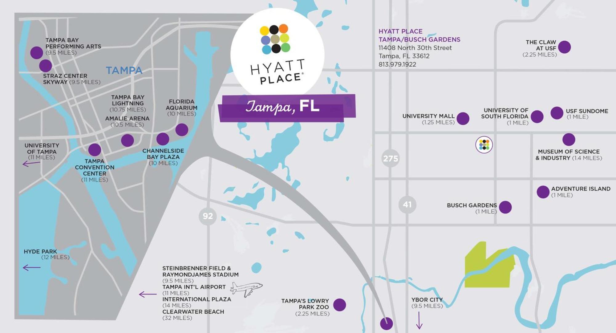 Отель Hyatt Place Tampa Busch Gardens Экстерьер фото